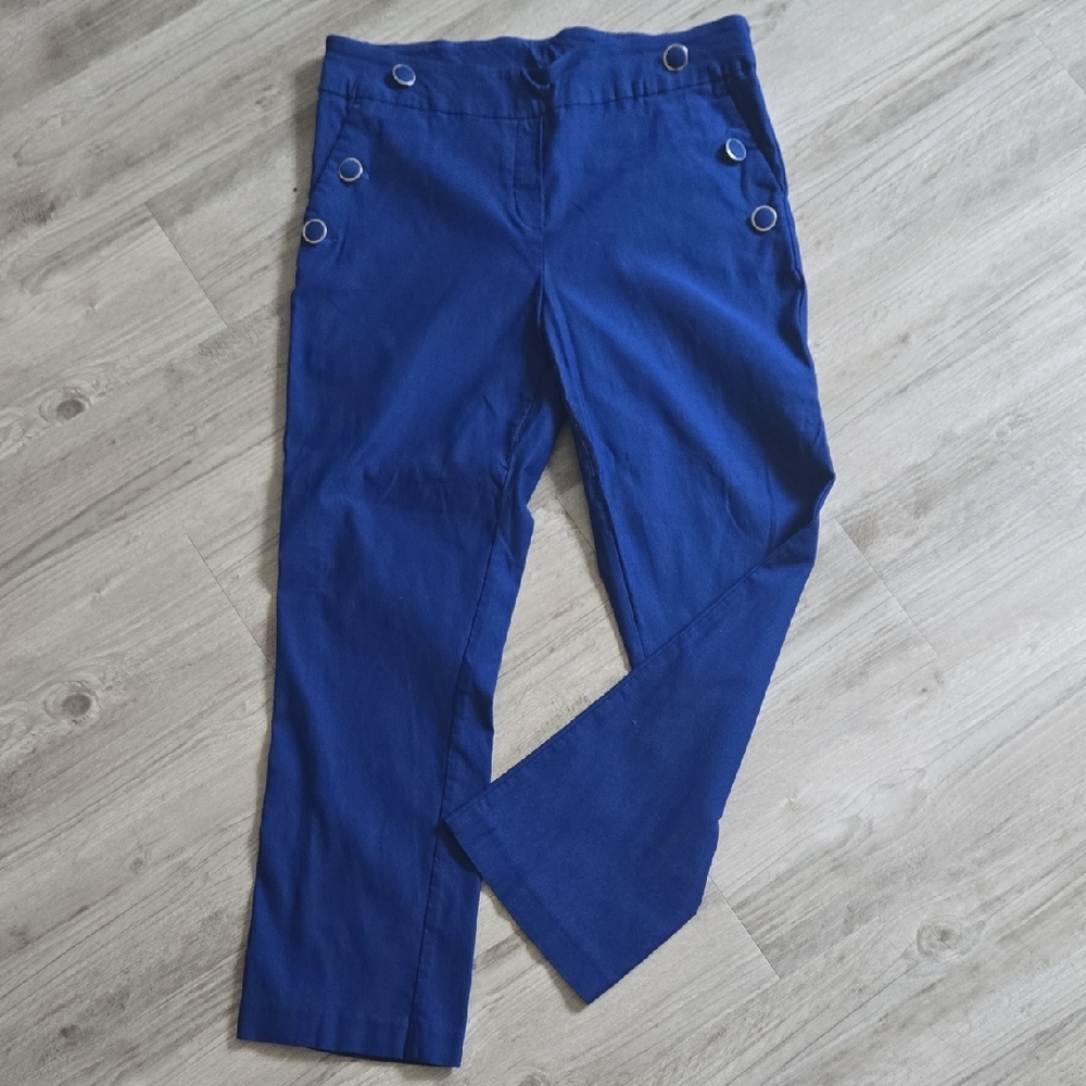 Jules & Leopold Royal Blue Cropped Pants